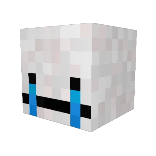 Ynglinger Minecraft avatar head, 3D render