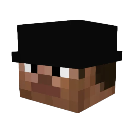 Ynnk170 Minecraft avatar head, 3D render