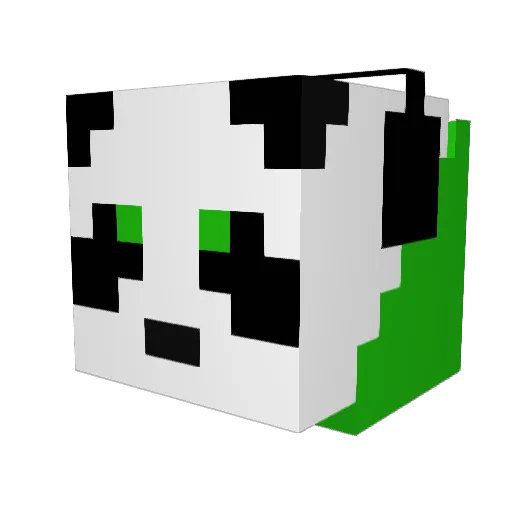 Ynop Minecraft avatar head, 3D render