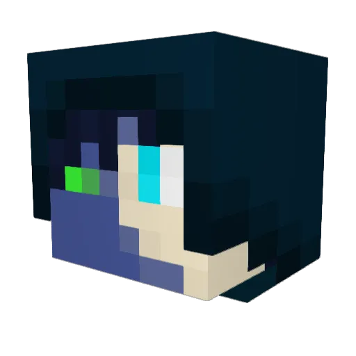 YnoscopTv Minecraft avatar head, 3D render