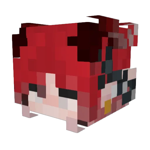 Ynotmuyoro Minecraft avatar head, 3D render