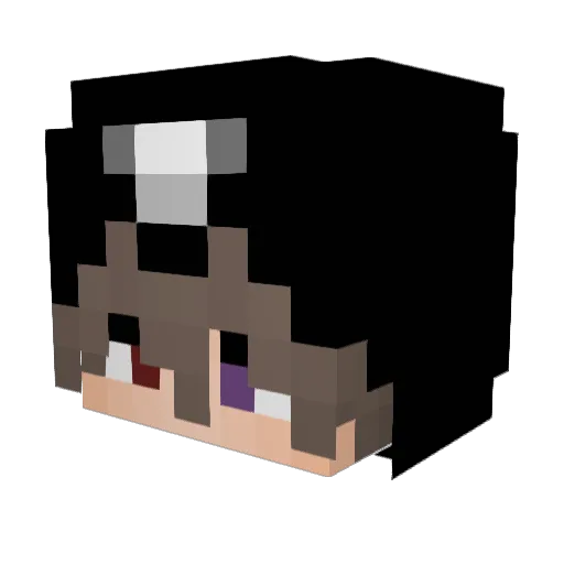 Ynyx Minecraft avatar head, 3D render