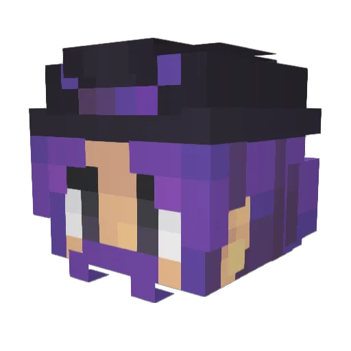 Yo1tsPotato Minecraft avatar head, 3D render
