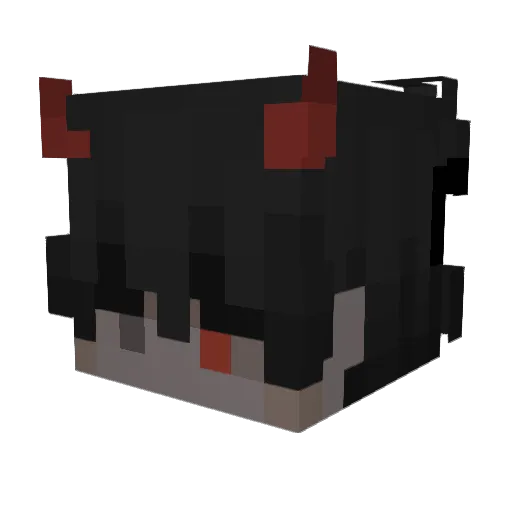 YoAbro Minecraft avatar head, 3D render