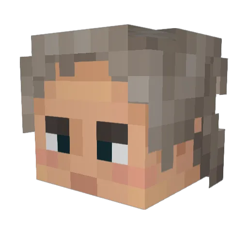 YoAntonov Minecraft avatar head, 3D render