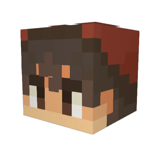 YoBoiTay Minecraft avatar head, 3D render