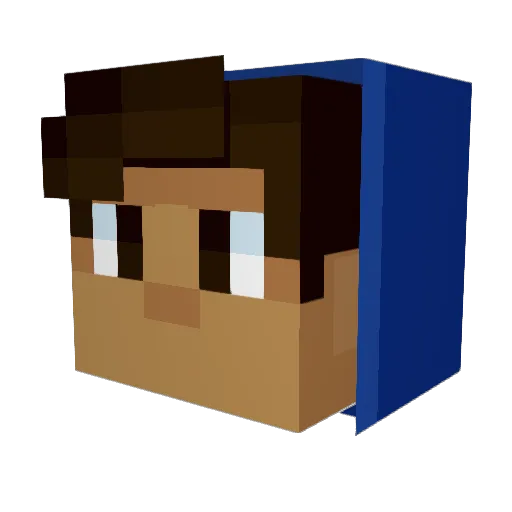 YoDyrix Minecraft avatar head, 3D render