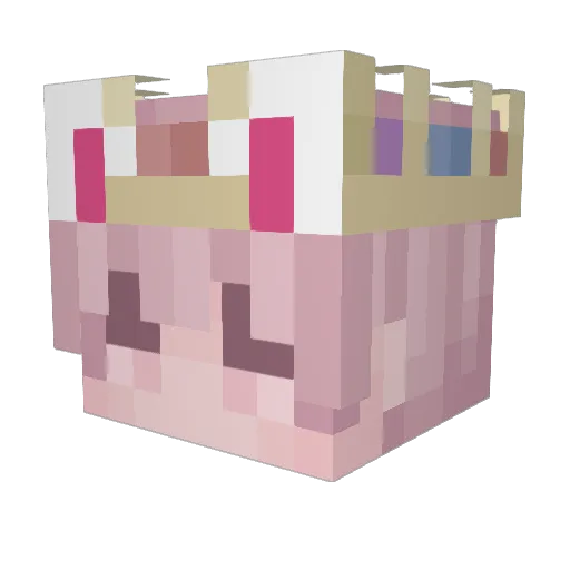 YoFlare Minecraft avatar head, 3D render
