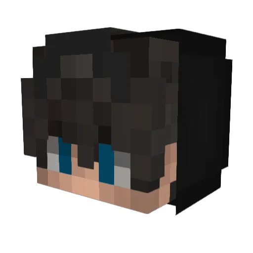 YoFloww Minecraft avatar head, 3D render