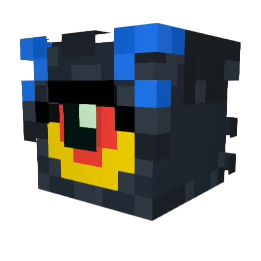 YoFreshBean Minecraft avatar head, 3D render