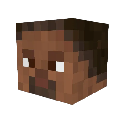 YoGamingPanda Minecraft avatar head, 3D render