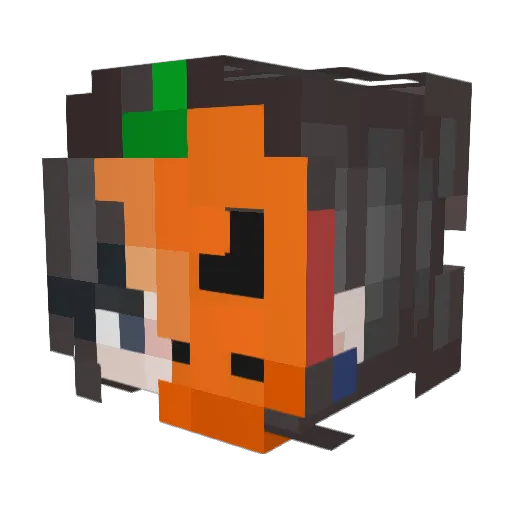 YoItzDove Minecraft avatar head, 3D render