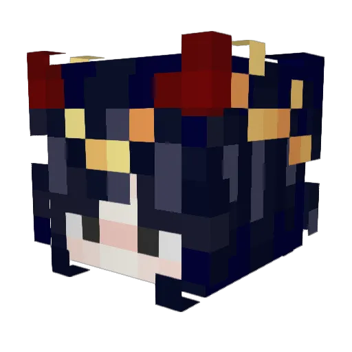 YoJazi Minecraft avatar head, 3D render