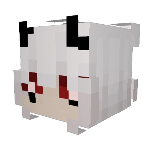 YoKapie Minecraft avatar head, 3D render