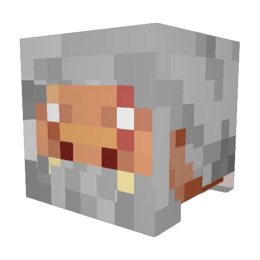 YoMaMa2504 Minecraft avatar head, 3D render
