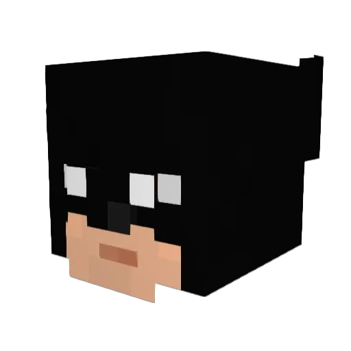 YoMamanator Minecraft avatar head, 3D render