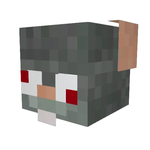 YoMango_ Minecraft avatar head, 3D render