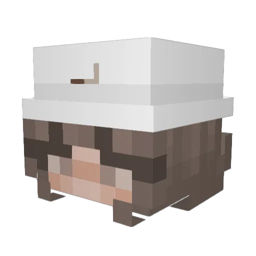 YoMum69 Minecraft avatar head, 3D render