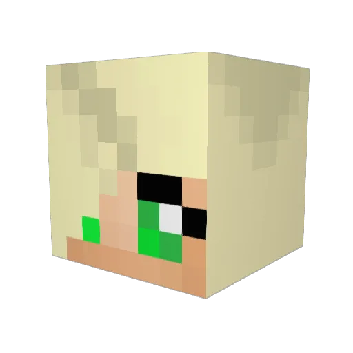 YoMumsAFatHoe Minecraft avatar head, 3D render