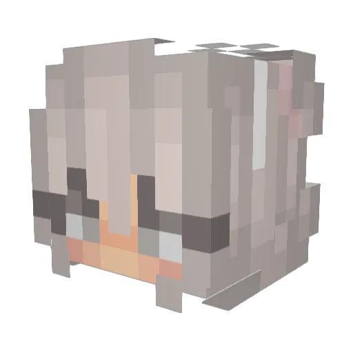 YoOli88 Minecraft avatar head, 3D render