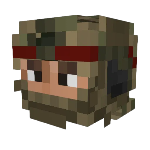 YoPepegaDuckHere Minecraft avatar head, 3D render