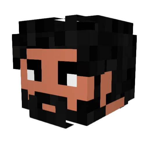 YoProxx Minecraft avatar head, 3D render