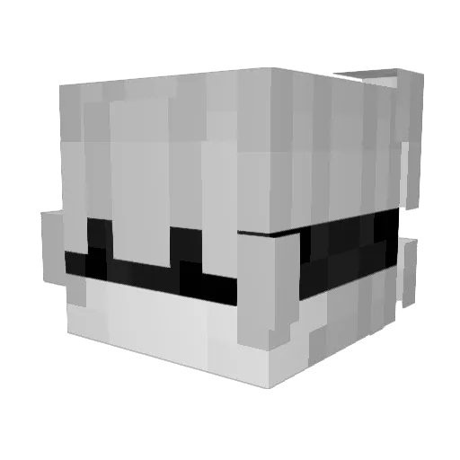 YoRaTech Minecraft avatar head, 3D render