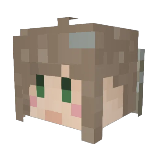 YoRang__ Minecraft avatar head, 3D render