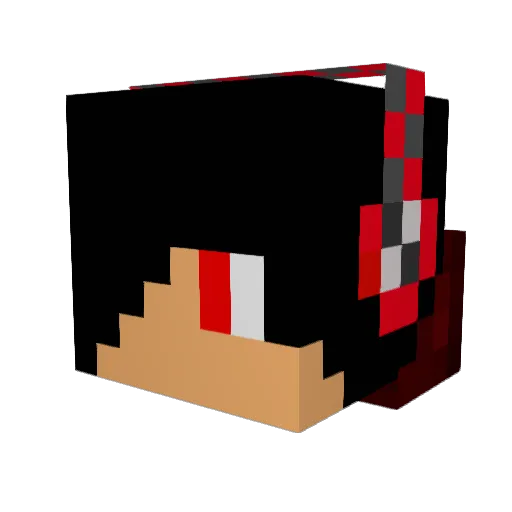 YoRen0417 Minecraft avatar head, 3D render