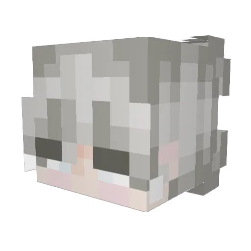 YoSKVLLDK Minecraft avatar head, 3D render