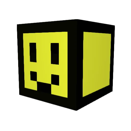 YoSoyDin Minecraft avatar head, 3D render