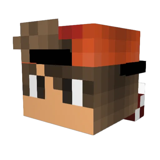YoSoyIFerchinni Minecraft avatar head, 3D render