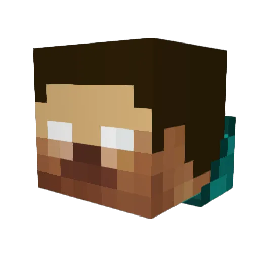 YoSoyPablo208 Minecraft avatar head, 3D render