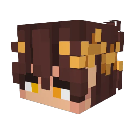 YoTangos Minecraft avatar head, 3D render