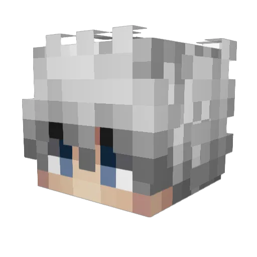 YoTxky0 Minecraft avatar head, 3D render