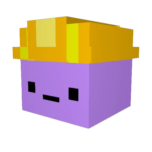 YoYo1023 Minecraft avatar head, 3D render