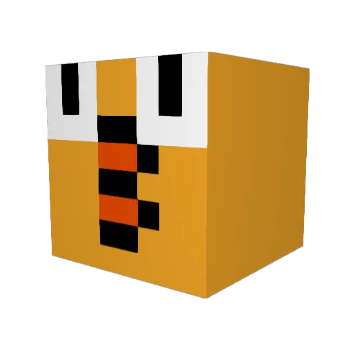 YoYoCheeseman Minecraft avatar head, 3D render
