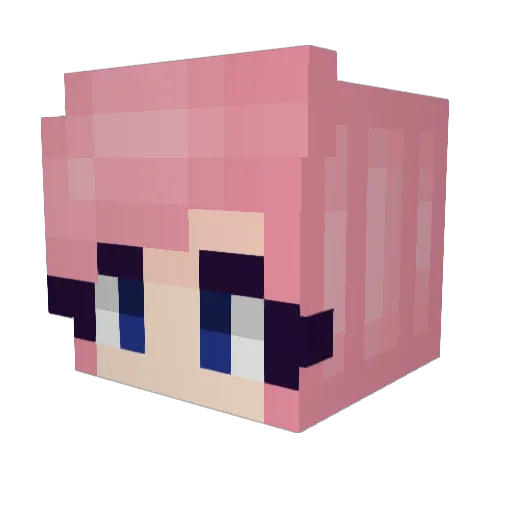 YoYoGG Minecraft avatar head, 3D render