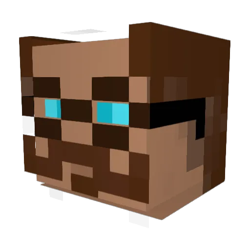 Yo_Papa Minecraft avatar head, 3D render