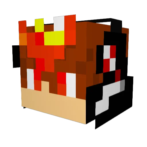 Yo_Wa_Mu_ShI Minecraft avatar head, 3D render