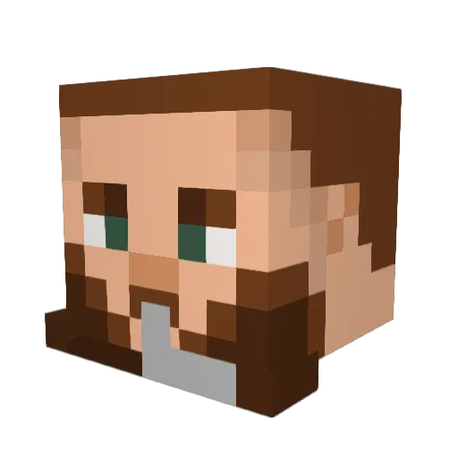 Yo_Yo64 Minecraft avatar head, 3D render