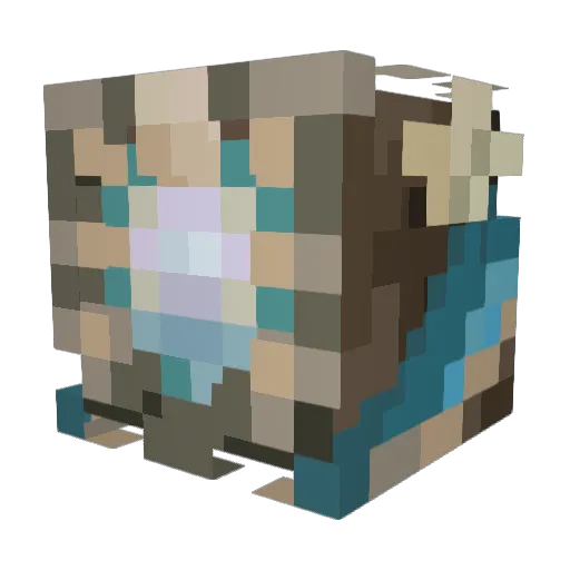 Yoaccla Minecraft avatar head, 3D render