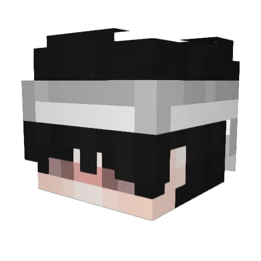 Yoah55 Minecraft avatar head, 3D render