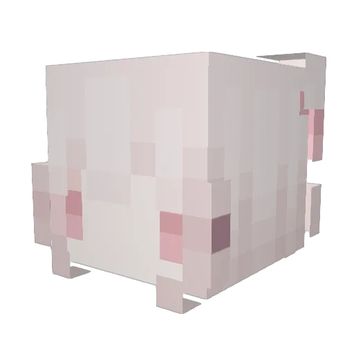 YoakeHime Minecraft avatar head, 3D render