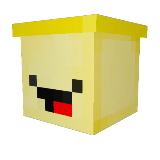 Yoananas_gang Minecraft avatar head, 3D render