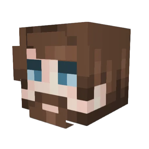 Yoann5c Minecraft avatar head, 3D render