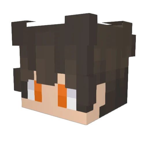 YoannCraft24 Minecraft avatar head, 3D render