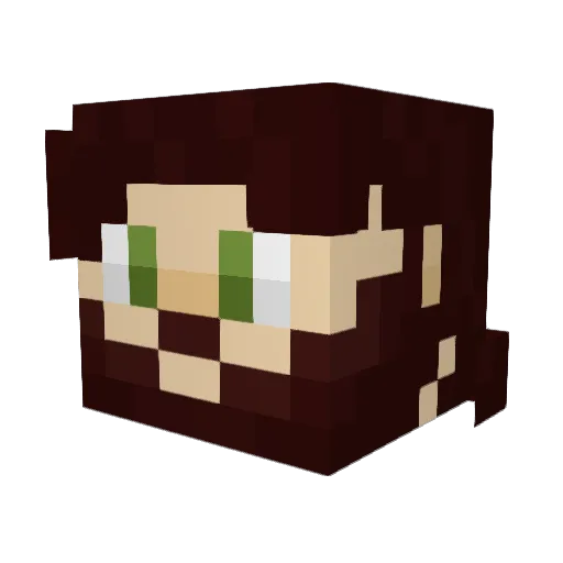 YoannSs Minecraft avatar head, 3D render