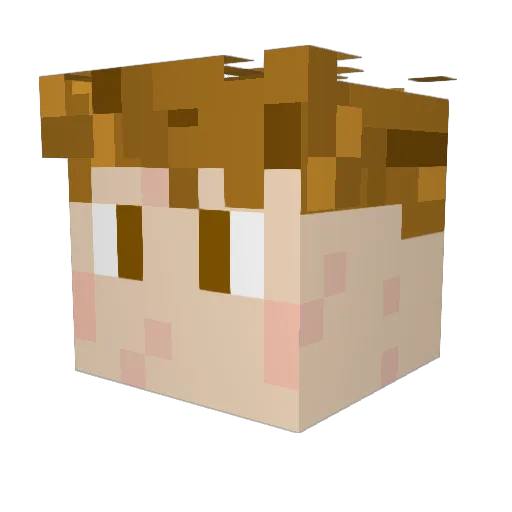 Yoanxd3121 Minecraft avatar head, 3D render