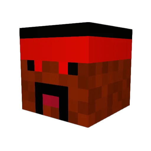 Yocachi Minecraft avatar head, 3D render